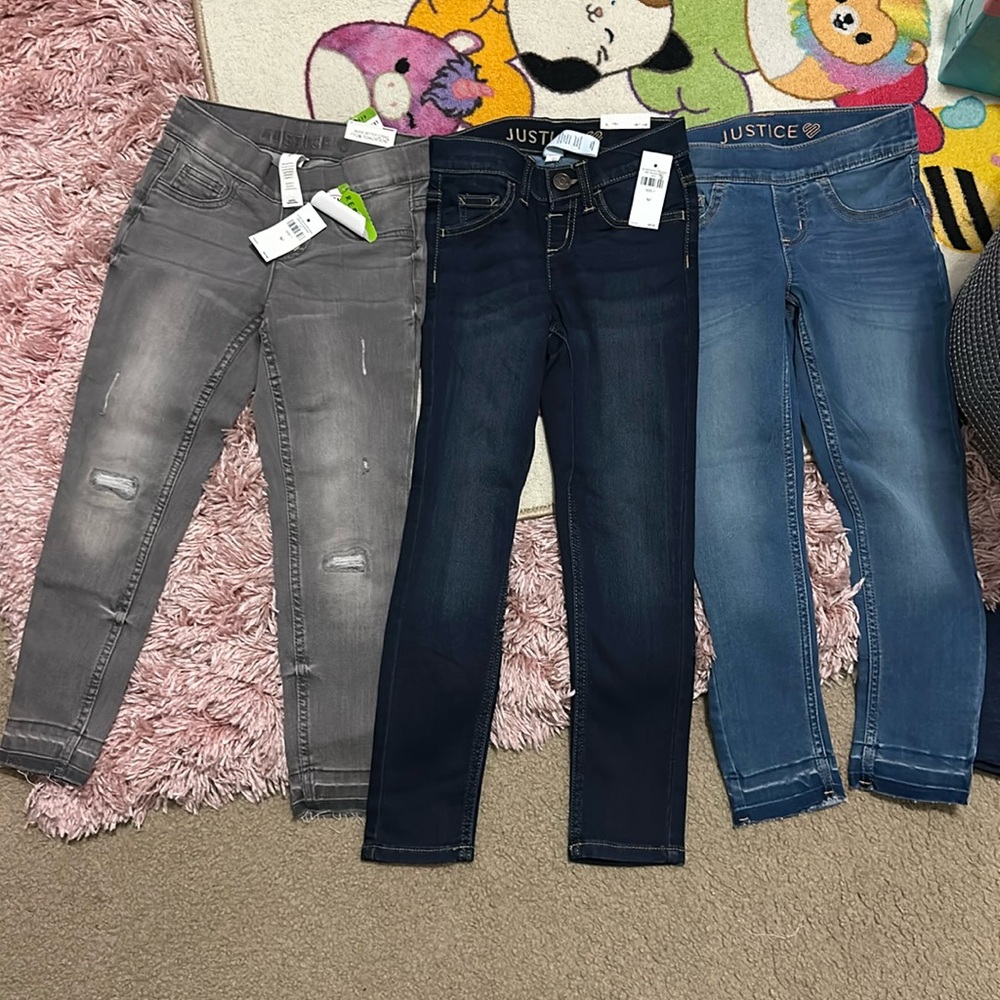 Girls Justice skinny jean bundle